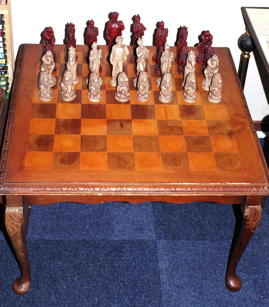schaaktafel, Ophalen, Onbekend, Zo goed als nieuw, Vijf spelers of meer