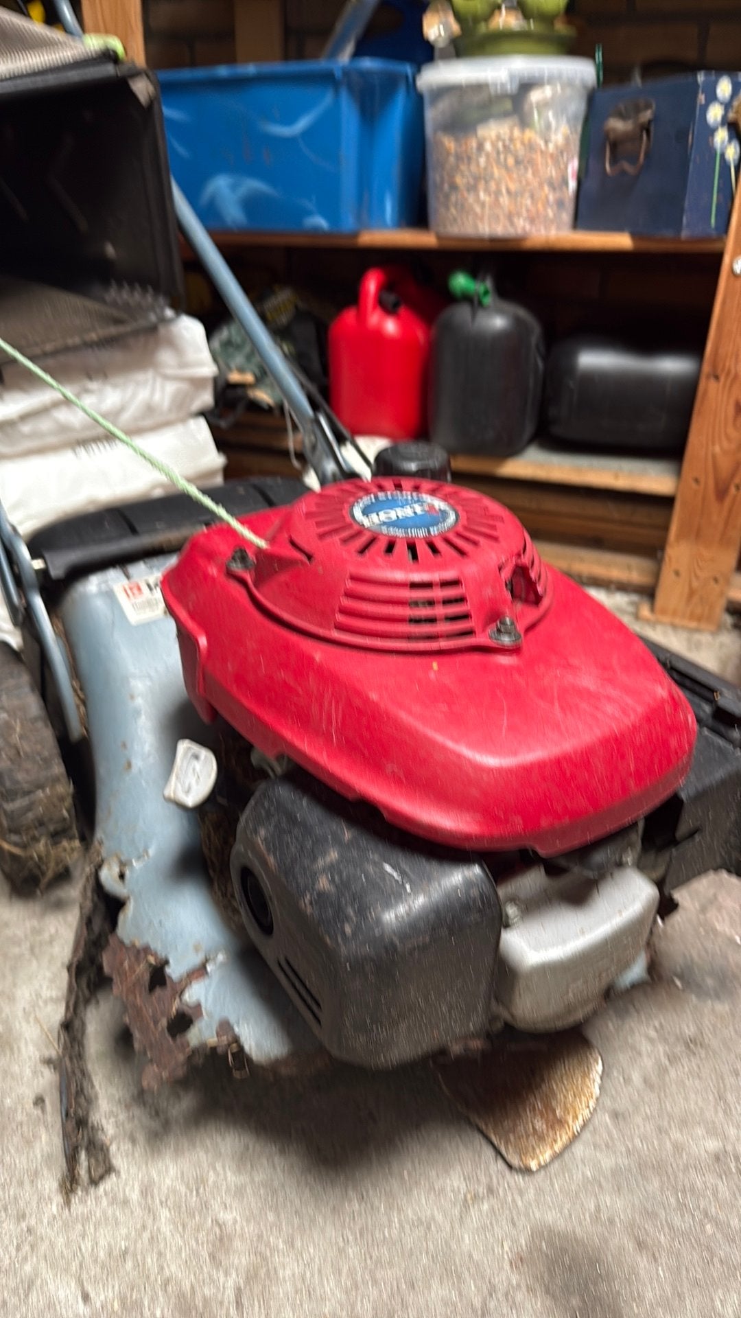 Grasmaaiermotor Honda 4.5hp - Goedlopend, Tuin en Terras, Ophalen, Gebruikt, Benzine-grasmaaier