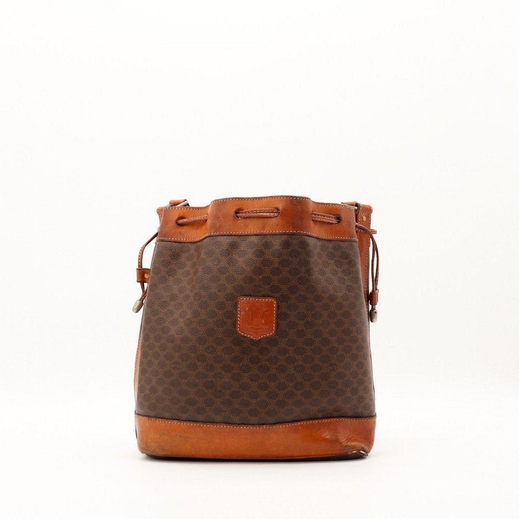 Celine Céline Macadam 30x27x12 cm bucket tas, Verzenden, Gebruikt, Zwart, Overige typen