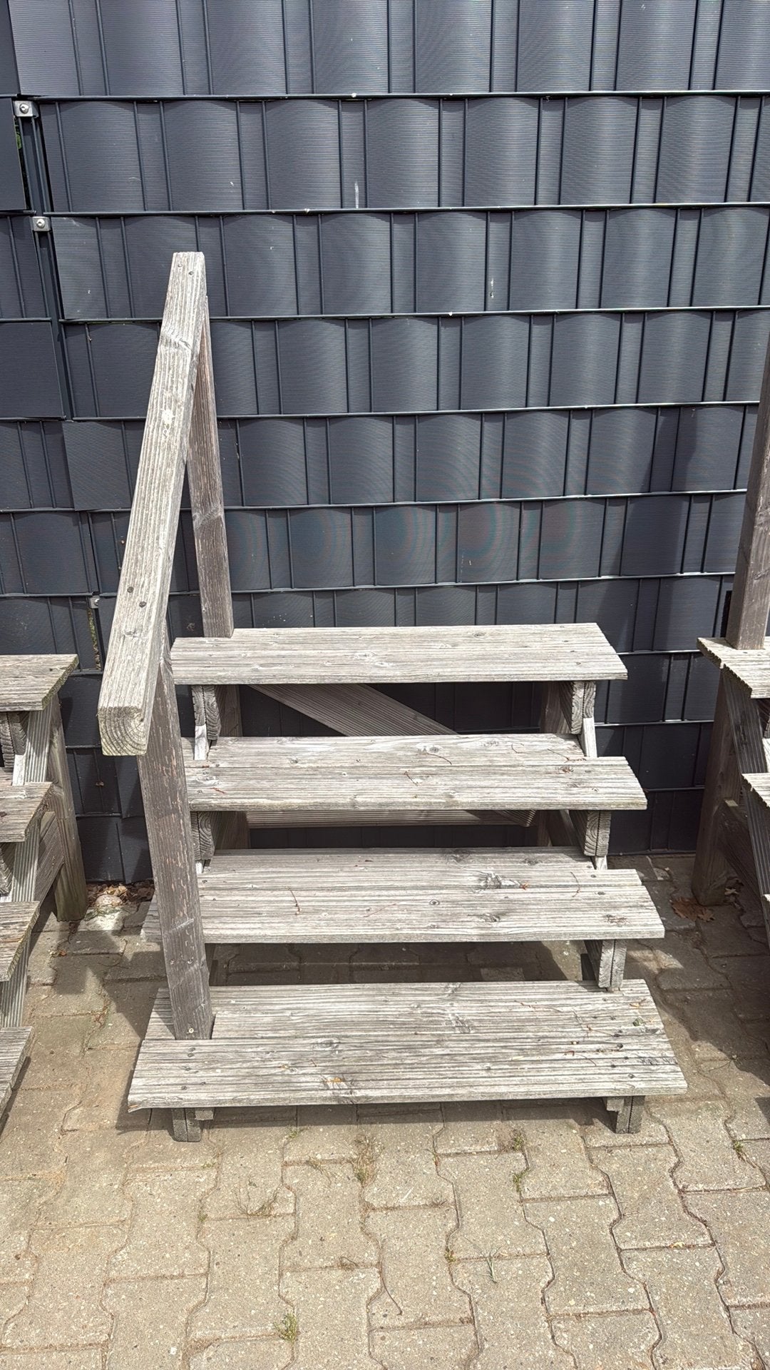 Houten trap met leuning, Ophalen, Gebruikt