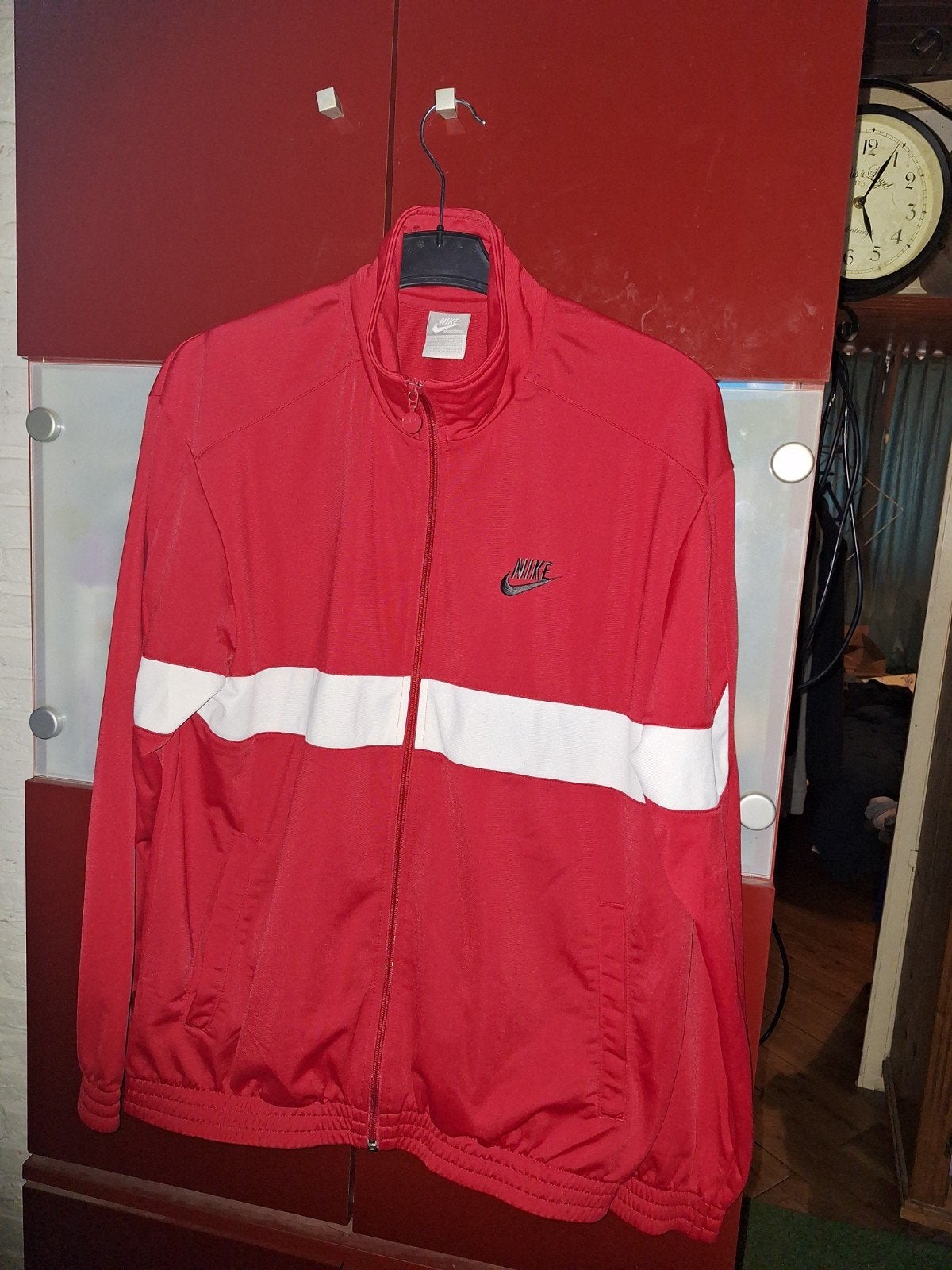 Nike trainingsjack, Ophalen of Verzenden, Zo goed als nieuw, Blauw, Voetbal