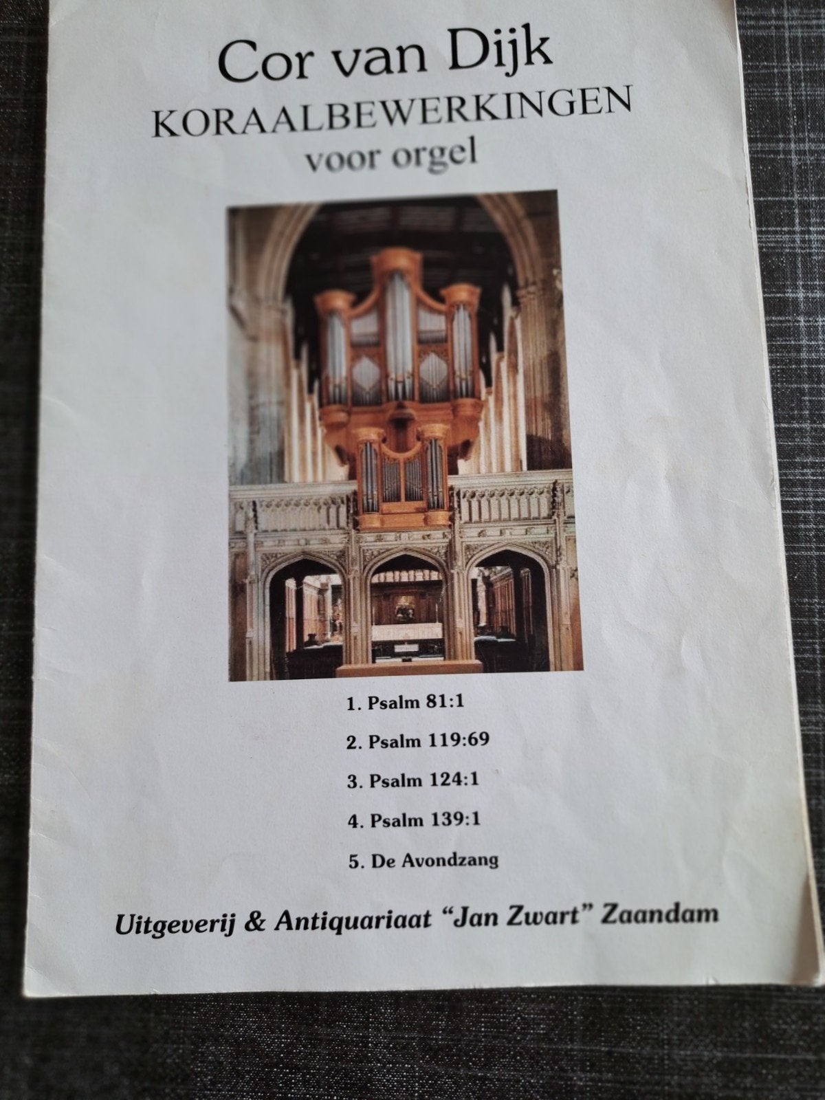 Cor van Dijk - Koraalbewerkingen voor orgel (bladmuziek), Orgel, Gebruikt, Klassiek, Ophalen of Verzenden