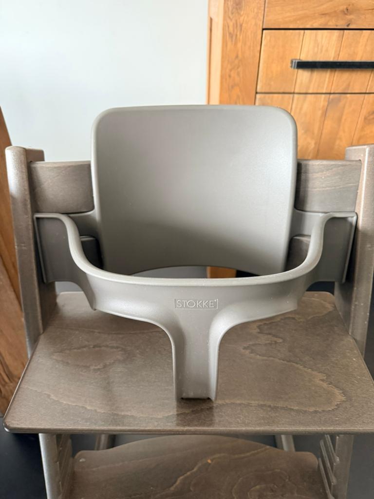 Stokke baby set Hazy Grey, Ophalen, Gebruikt, Meegroeistoel, Stoelverkleiner