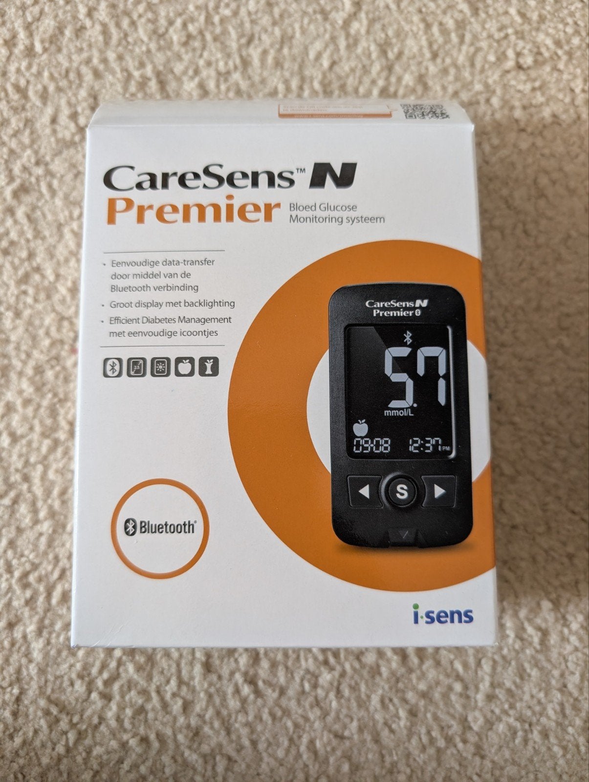 CareSens N Premier Bloedglucose Monitoringsysteem, Ophalen of Verzenden, Zo goed als nieuw, Overige typen