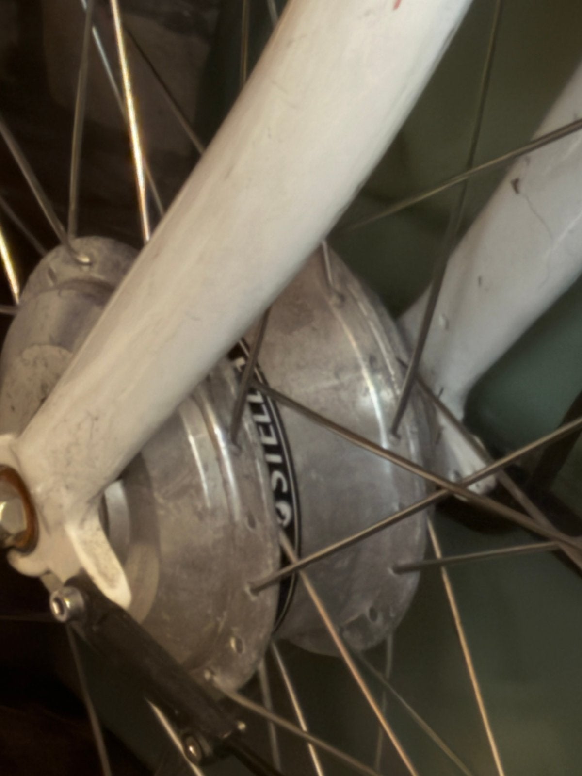 Witte stella Fiore damesfiets met eigendomspapieren, Fietsen en Brommers, Elektrische fietsen, Ophalen, Gebruikt, Overige merken
