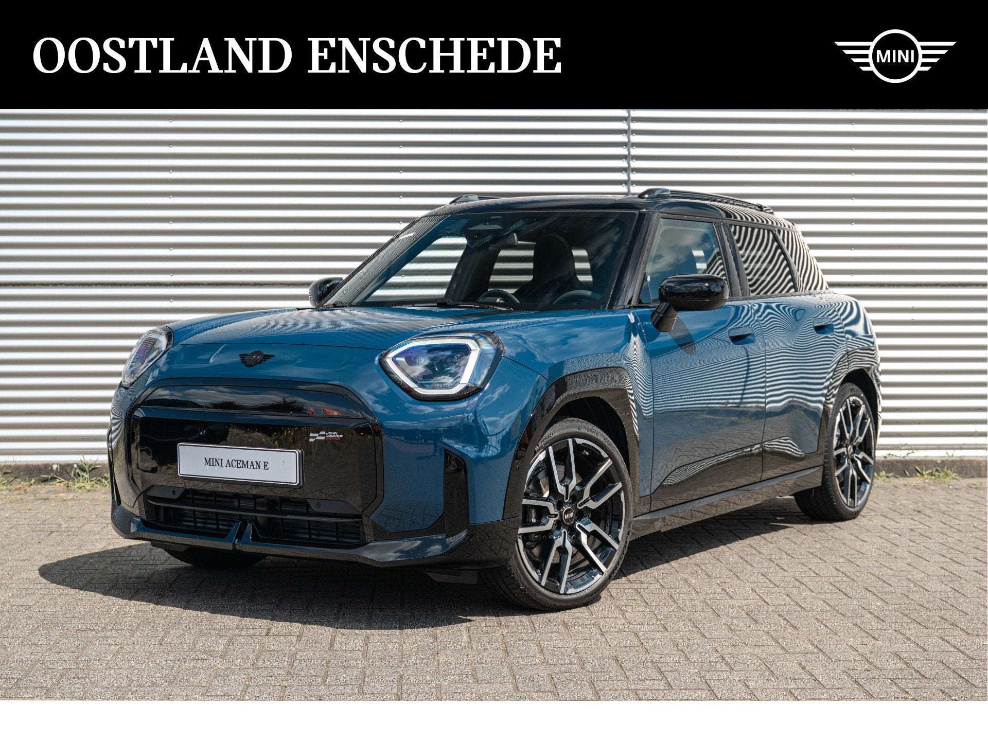 MINI Aceman SE / JCW / Pakket M / 19" John Cooper Works Lap, Auto's, Zwart, Blauw, Leder, Aceman
