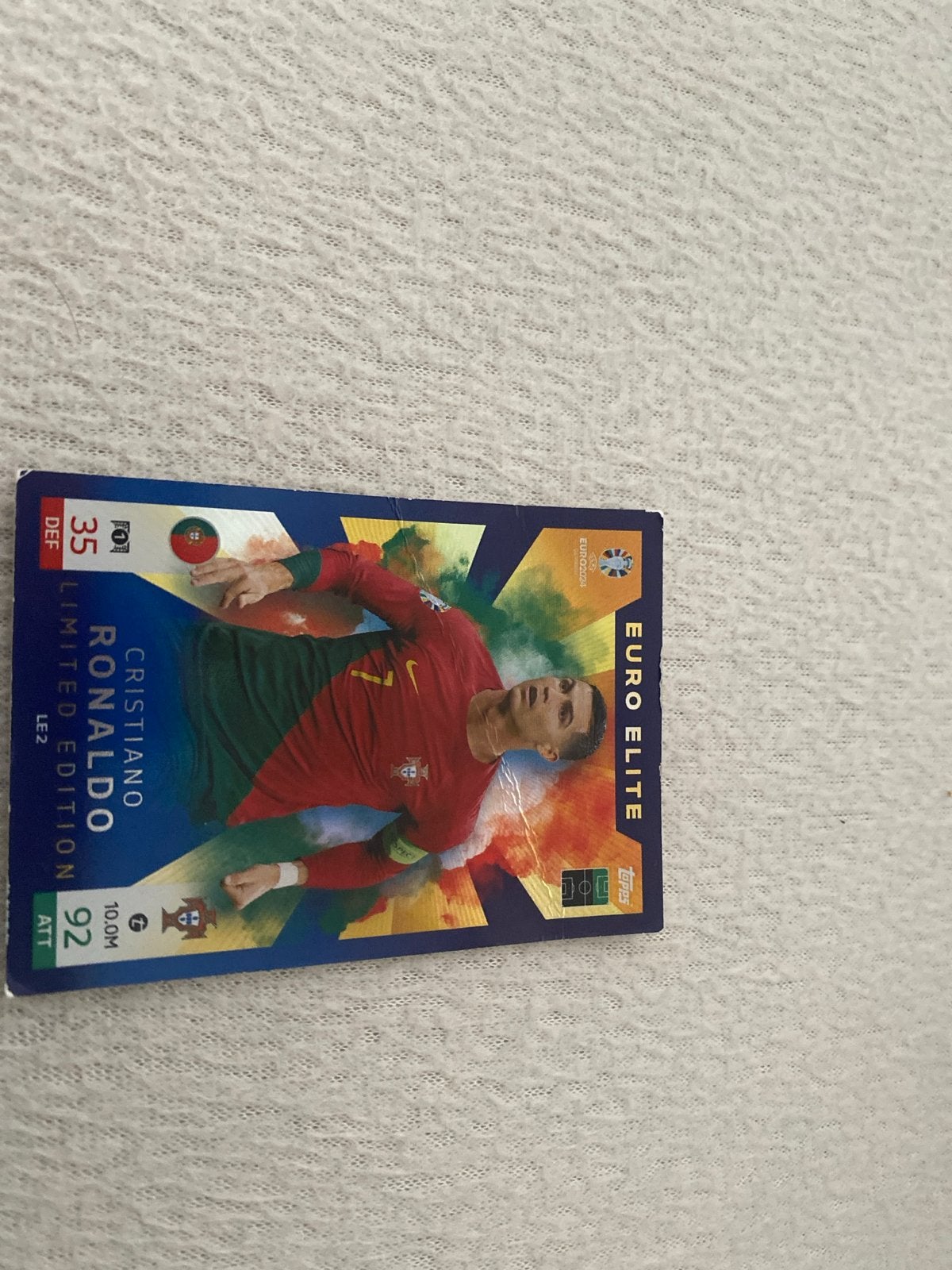 Cristiano Ronaldo Limited Edition EURO 2024 Spelerskaart, Ophalen of Verzenden, Zo goed als nieuw, Buitenlandse clubs, Spelerskaart
