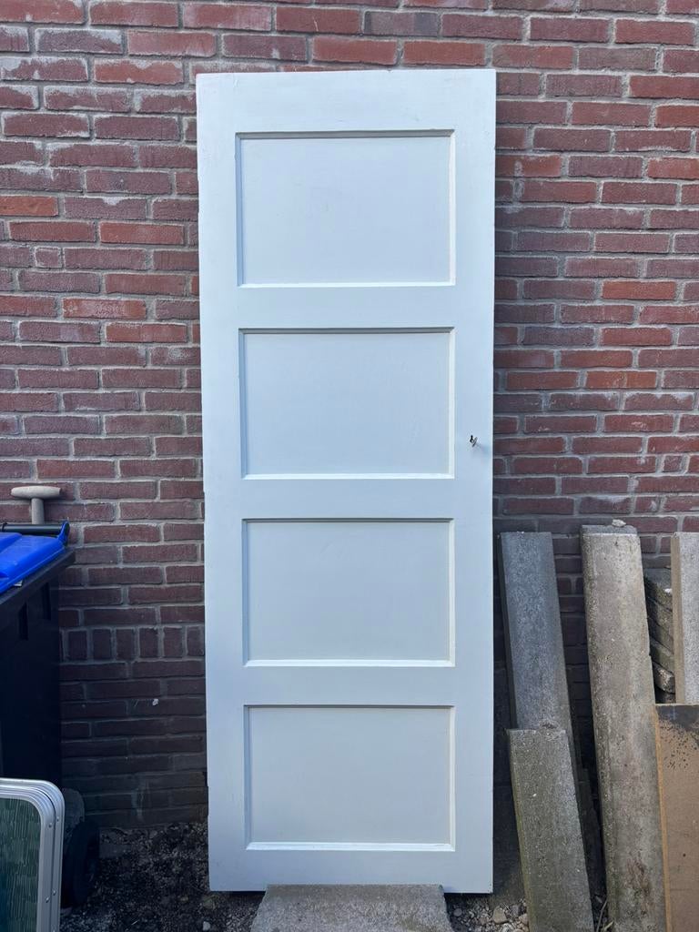 Paneeldeur 72.5 bij 205, Ophalen, Minder dan 80 cm, Binnendeur, Zo goed als nieuw