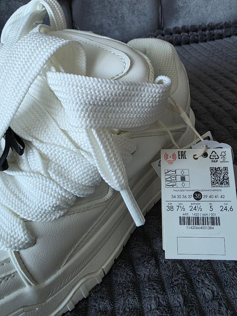 Schoen, Ophalen, Wit, Nieuw, Bershka