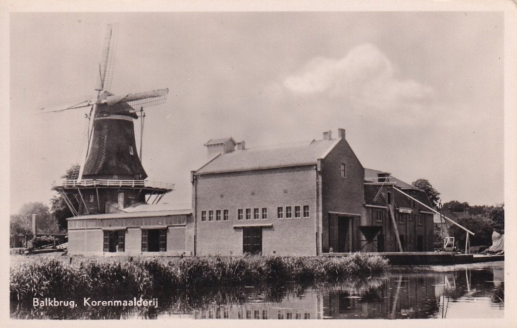 762G Balkbrug, Korenmaalderij molen, Ophalen of Verzenden, 1940 tot 1960, Ongelopen, Overijssel