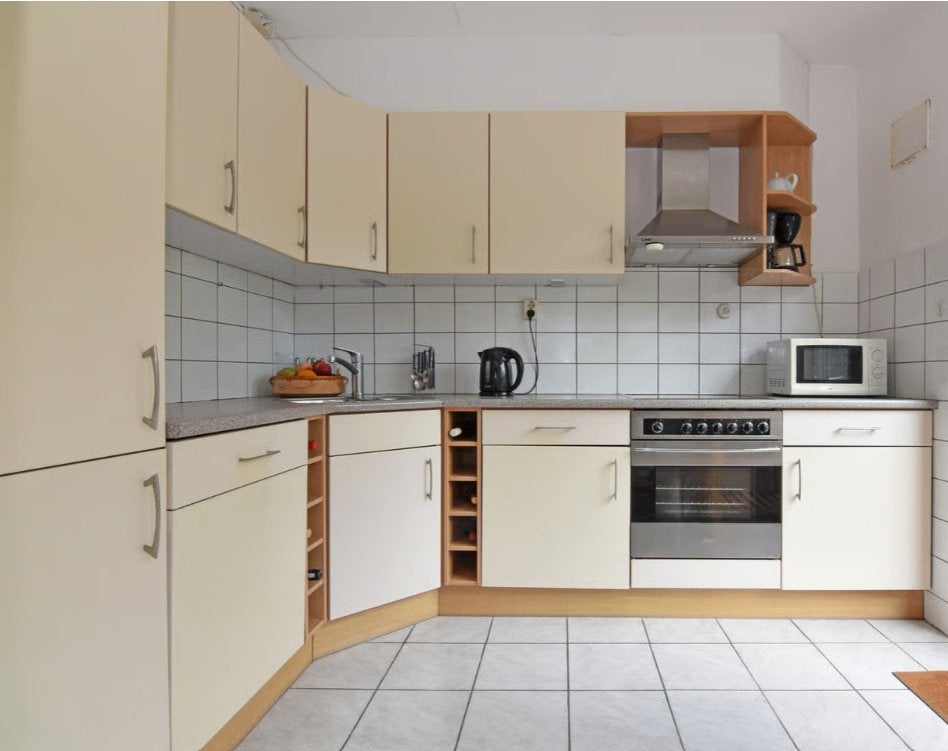 Gratis keuken incl. apparatuur, Ophalen, Gebruikt, Wit, Hoekkeuken