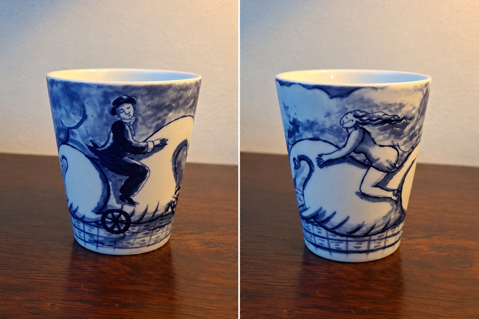 Set van 5 Jacques Tange bekers – Schoonhoven Keramiek, Gebruikt, Overige merken, Keramiek, Overige stijlen