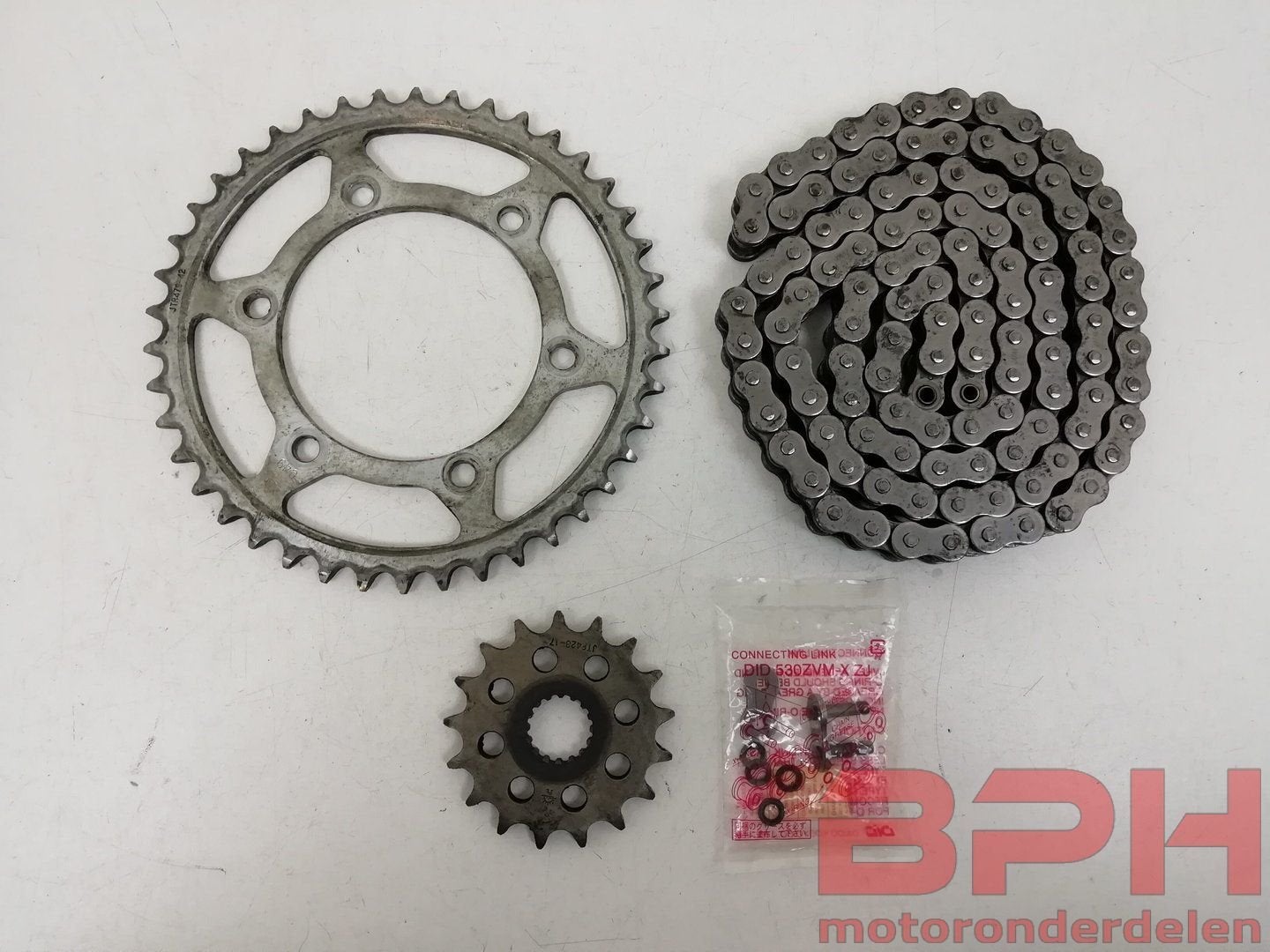 Kettingset Suzuki GSX-R 1000 K9 L0 L1 L2 L3 L4 L5 L6 2009 t/, Gebruikt, -, -, Ophalen of Verzenden