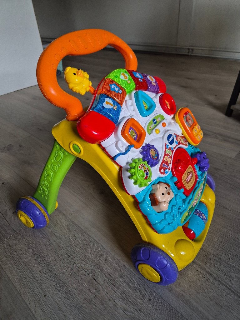 Vtech loopwagen, Kinderen en Baby's, Speelgoed | Vtech, Ophalen, Zo goed als nieuw, 6 maanden tot 2 jaar