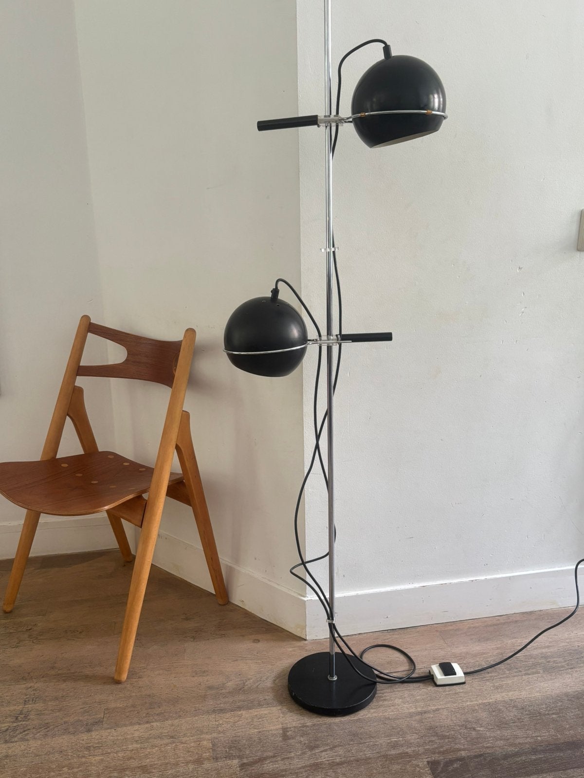 Gepo vloerlamp Napoli, Ophalen, Vintage, retro, hala, raak, artimeta, herda, artiforte, gispen, E27 (groot), Zo goed als nieuw