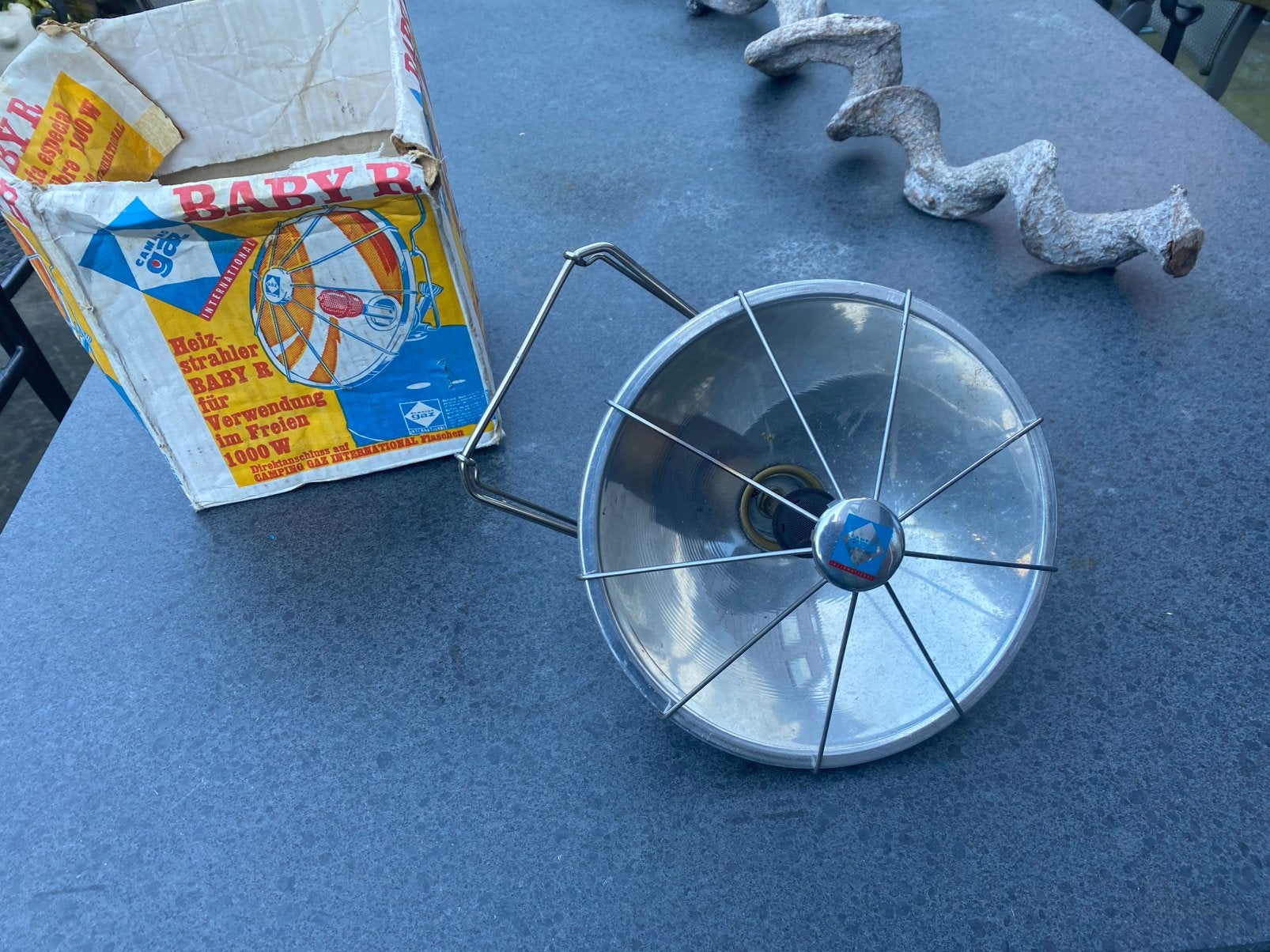 Vintage Campingaz Baby R Gasstraler Heater, Ophalen, Zo goed als nieuw