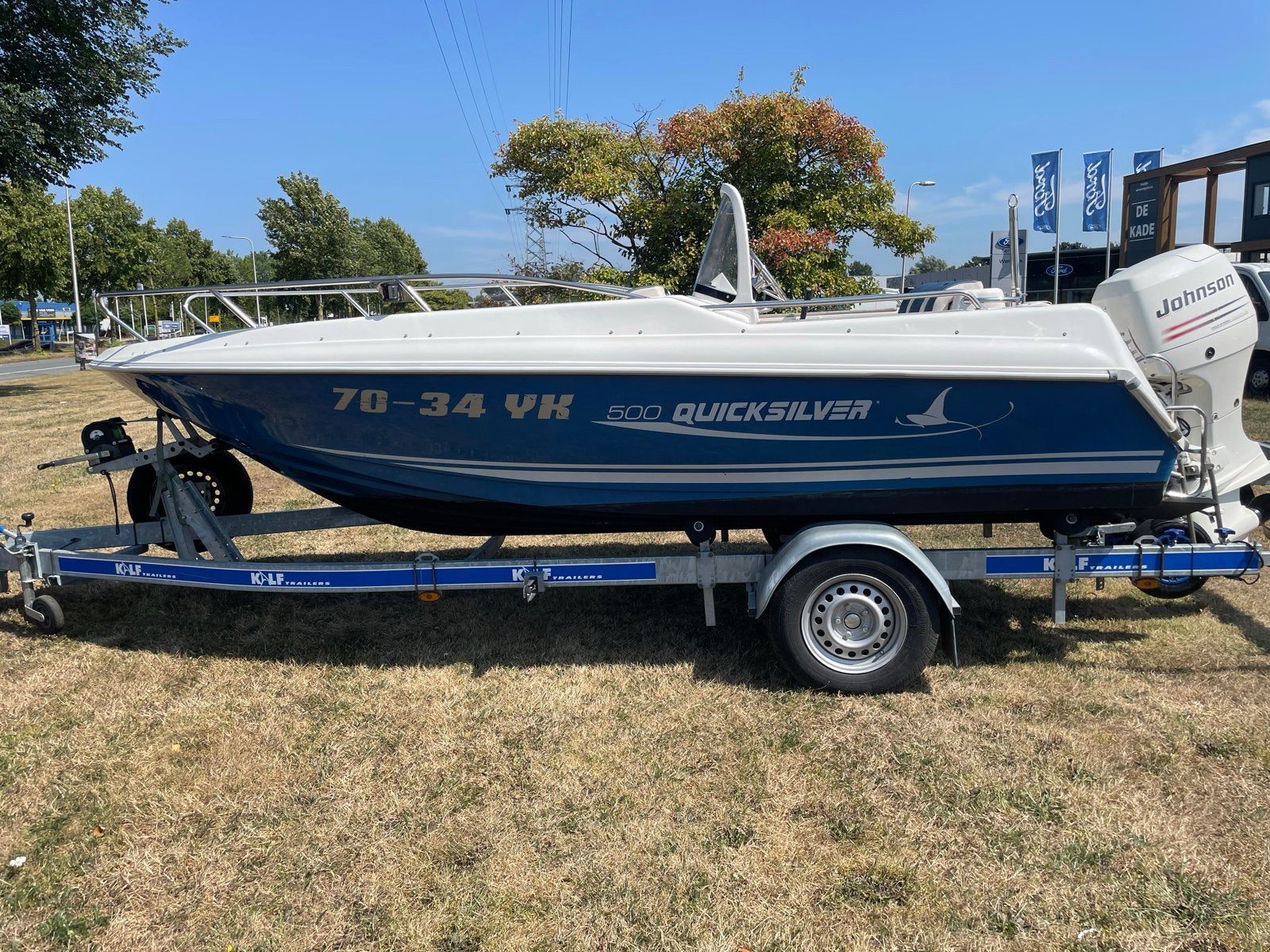 Quicksilver 500 Commander + 70 pk + veel opties!!!, Watersport en Boten, Vis- en Consoleboten, Ophalen, Gebruikt, Viertaktmotor