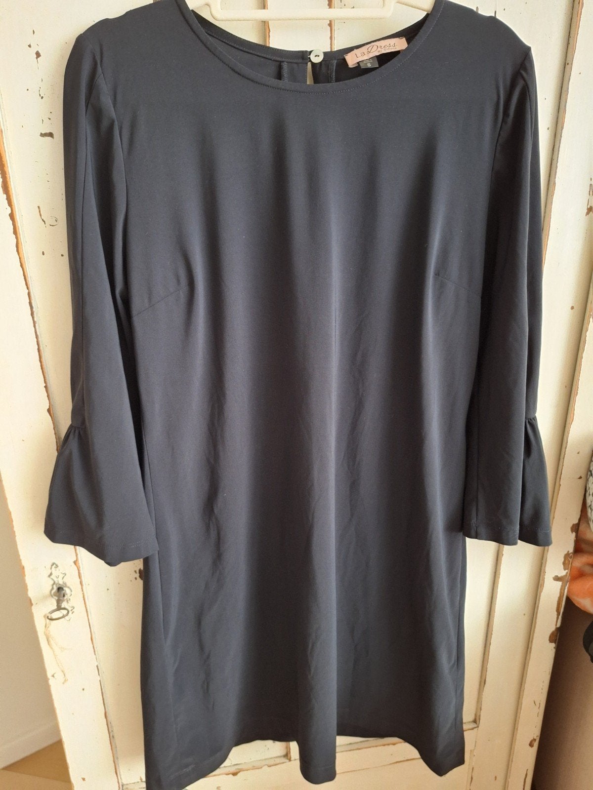 Elegante LaDrss jurk zwart, Zwart, Ophalen of Verzenden, Zo goed als nieuw, Boven de knie