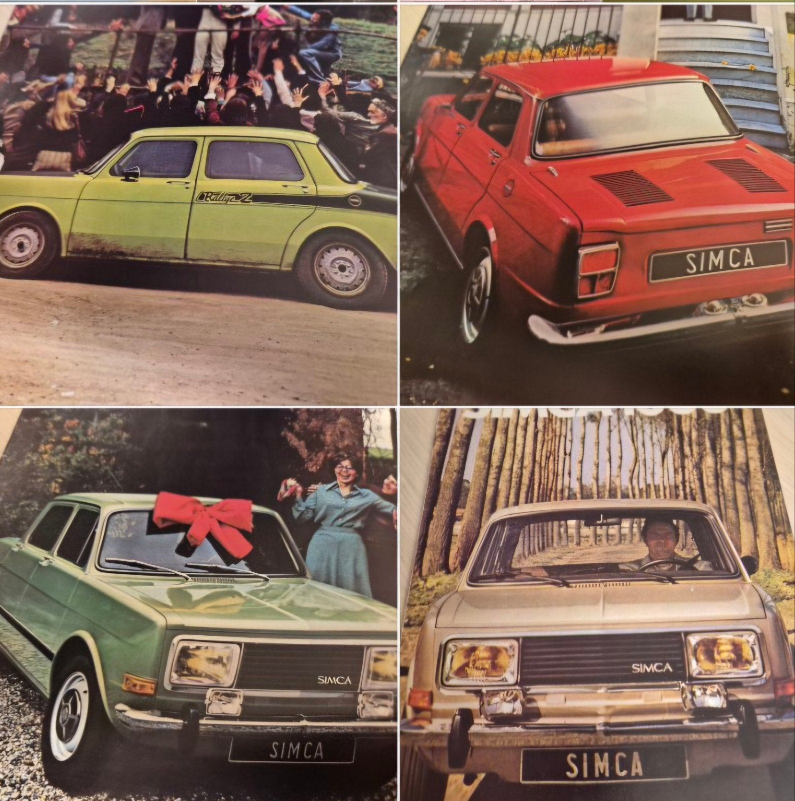 1976 Nederlands Simca 1000 folder óók Rallye I en II izgst, Ophalen of Verzenden, Zo goed als nieuw, Overige merken