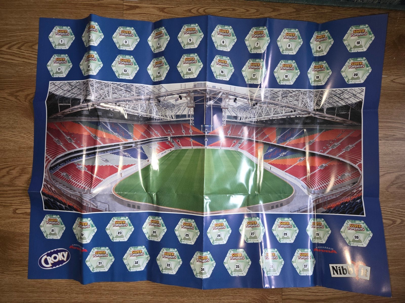Complete serie Super Topshots inclusief poster, Ophalen of Verzenden, Zo goed als nieuw, Poster, Plaatje of Sticker