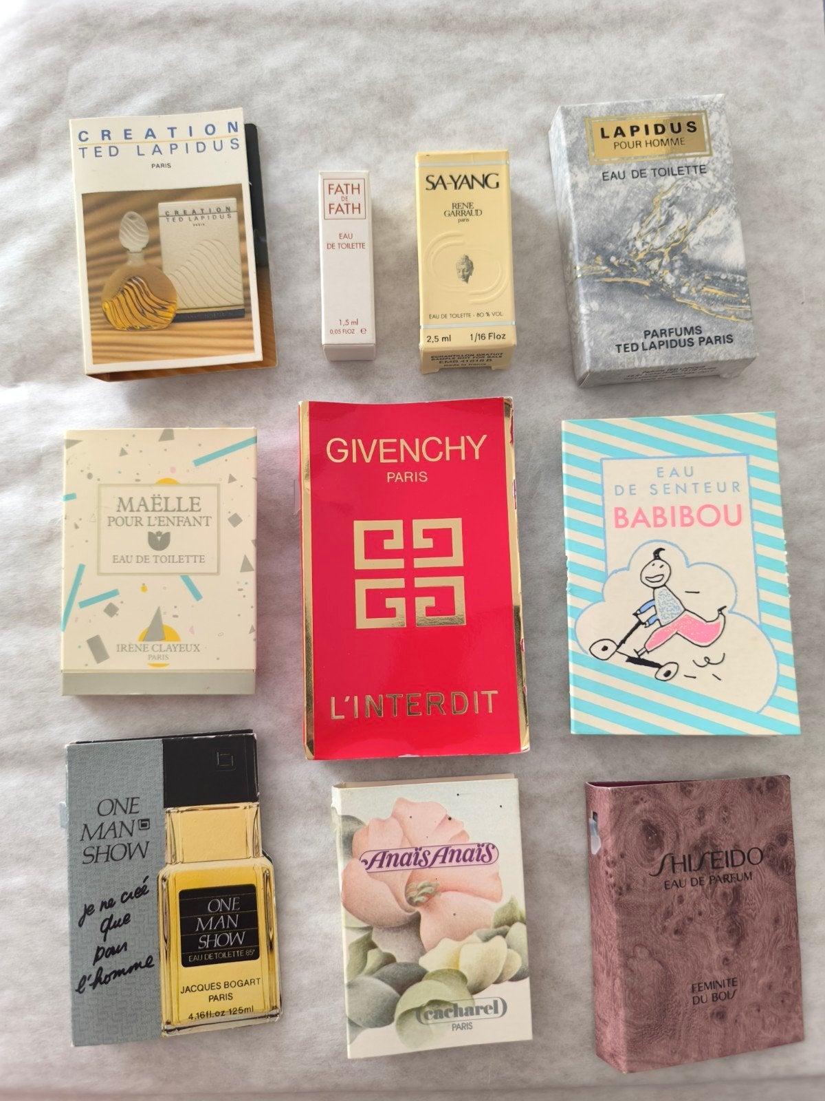 Vintage parfum miniaturen collectie - 9 stuks, Ophalen of Verzenden, Gebruikt