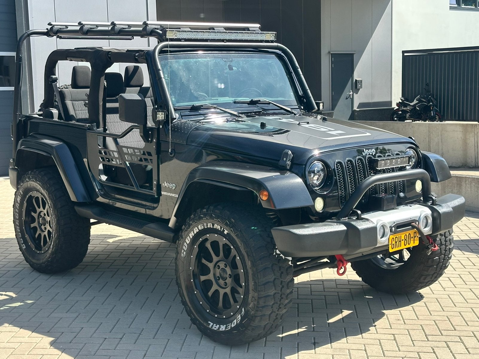 ‼️JEEP WRANGLER JK 3.6 V6 SAFARI BLACK EDITION SOFT/HARDTOP, Auto's, Automaat, Euro 5, Stof, Zwart