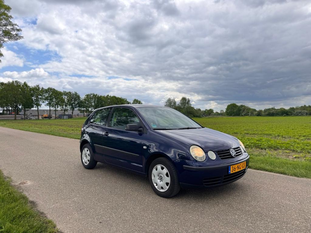 Volkswagen Polo 1.4 55KW 2003 Blauw, Voorwielaandrijving, Stof, 4 cilinders, Blauw
