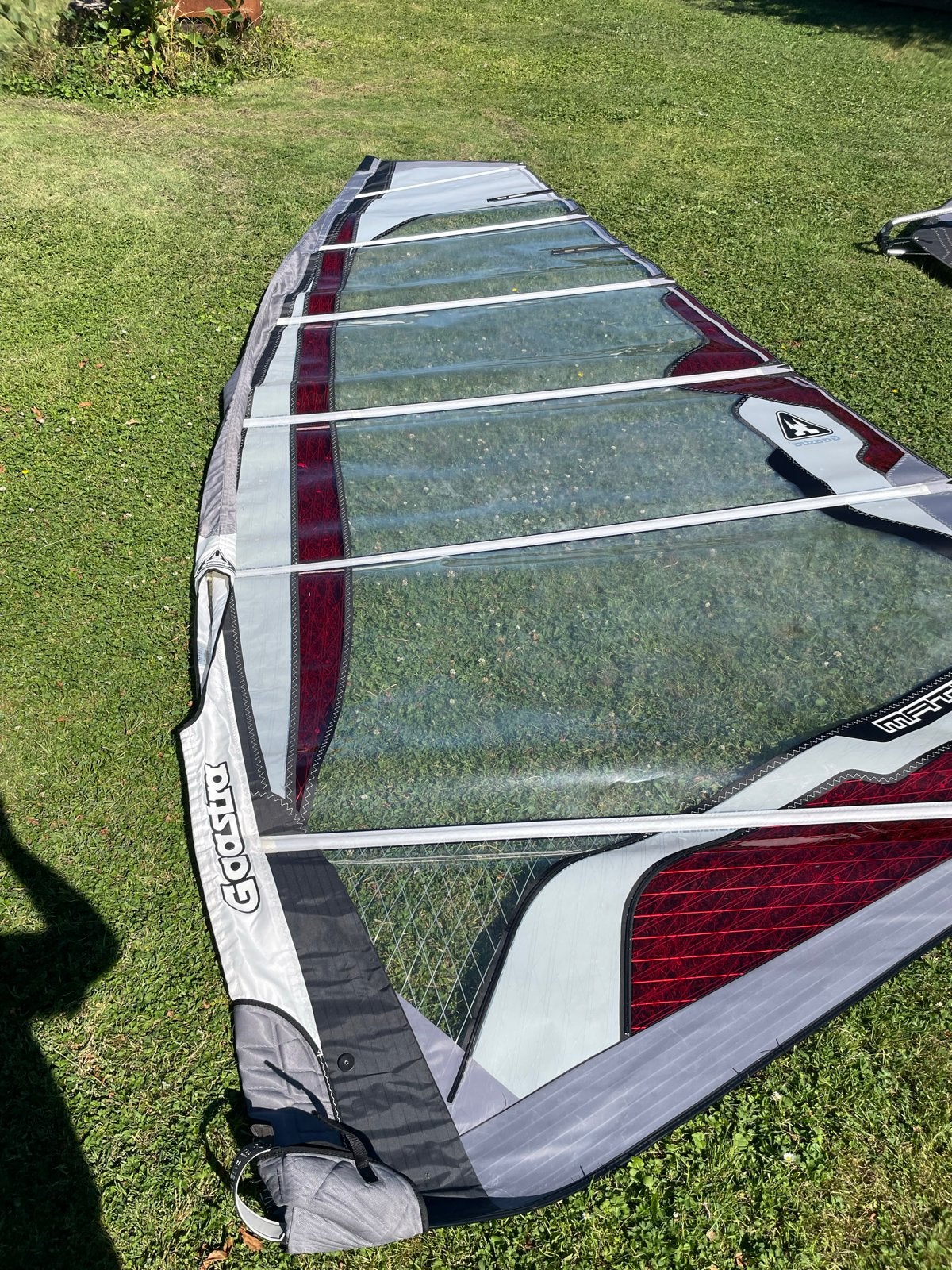 Gaastra Matrix 7.5m² 2008 Windsurfzeil met Mast & Verlenger, Ophalen, Zo goed als nieuw