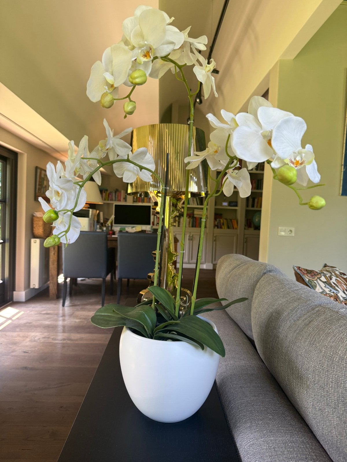 Zijde orchidee in pot ca 80 cm hoog, Ophalen, Zo goed als nieuw