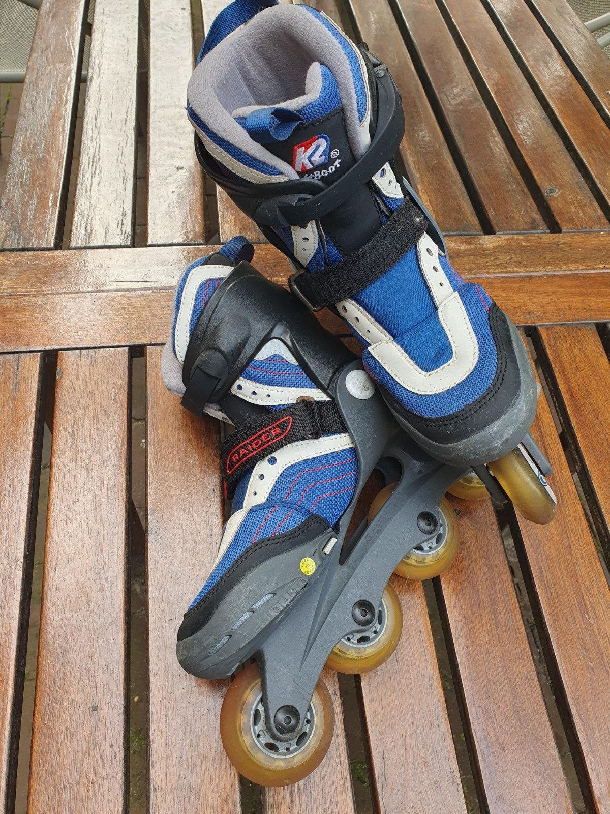 K2 Raider Inline Skates met Bauer Beschermset, Sport en Fitness, Ophalen, K2, Kinderen, Inline skates 4 wielen