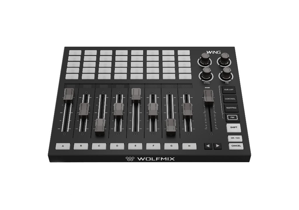 Wolfmix WING Gemotoriseerde DMX Fader Extension, Muziek en Instrumenten, Geluidgestuurd, ., Nieuw, Ophalen of Verzenden