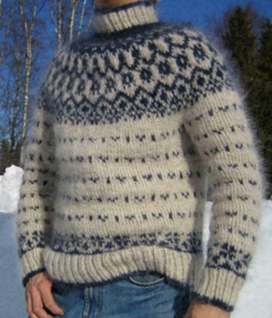 IJSLANDSE MOHAIR TRUI TE KOOP GEVRAAGD, Ophalen of Verzenden, Zo goed als nieuw, Maat 56/58 (XL)