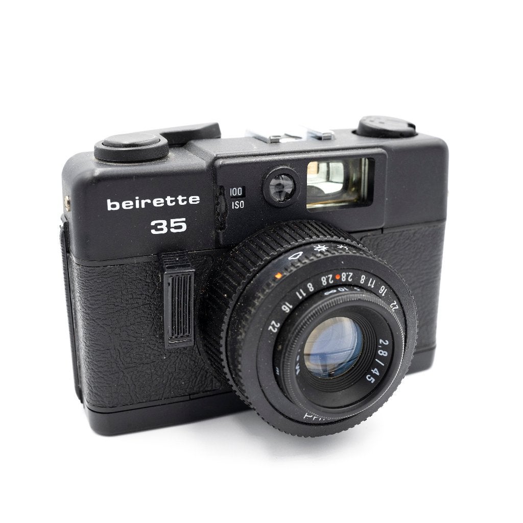 Beirette 35 analoge 35mm camera met tas, Ophalen of Verzenden, Gebruikt, Compact, Overige Merken
