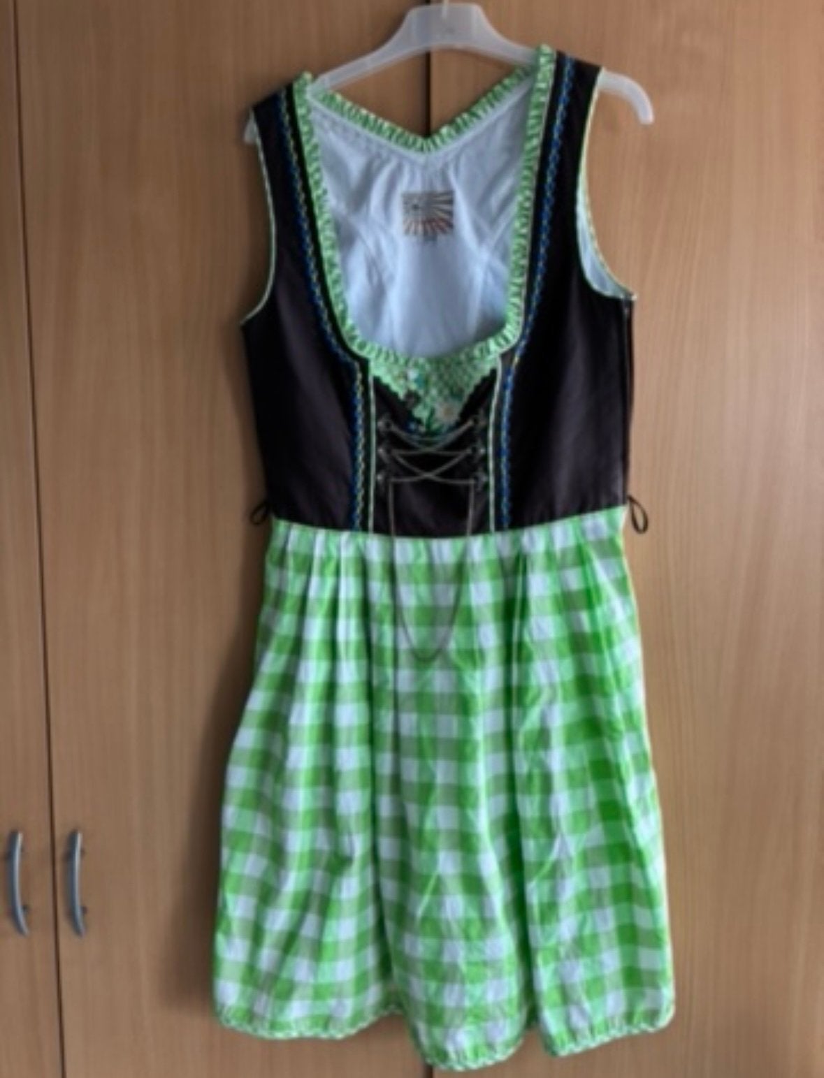 Oktoberfest Tiroler Dirndl jurk maat 36, Ophalen of Verzenden, Zo goed als nieuw, Maat 36 (S), Overige thema's