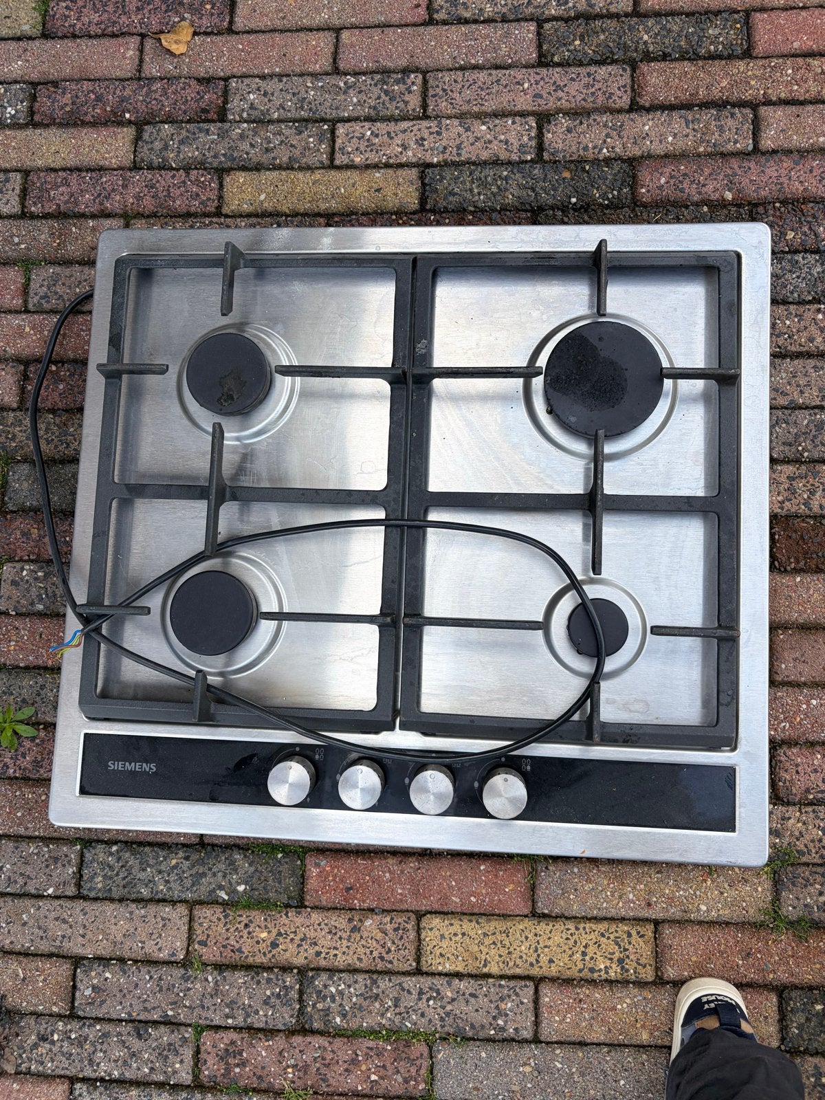Siemens 4-pits gaskookplaat - Inbouw, Ophalen, 4 kookzones, Zo goed als nieuw, Inbouw