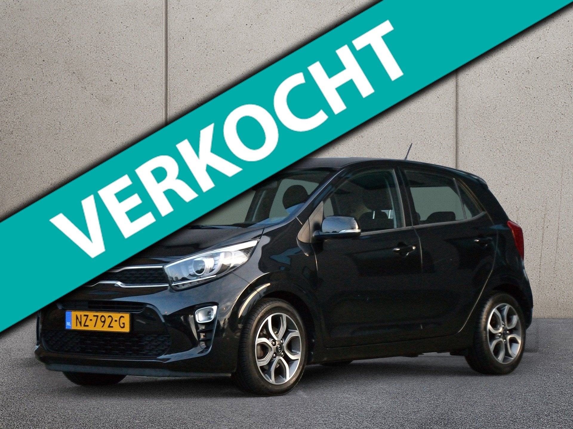 Kia Picanto 1.0 CVVT First Edition 5-Deurs | Achteruitrijcam, Voorwielaandrijving, Stof, Gebruikt, Zwart