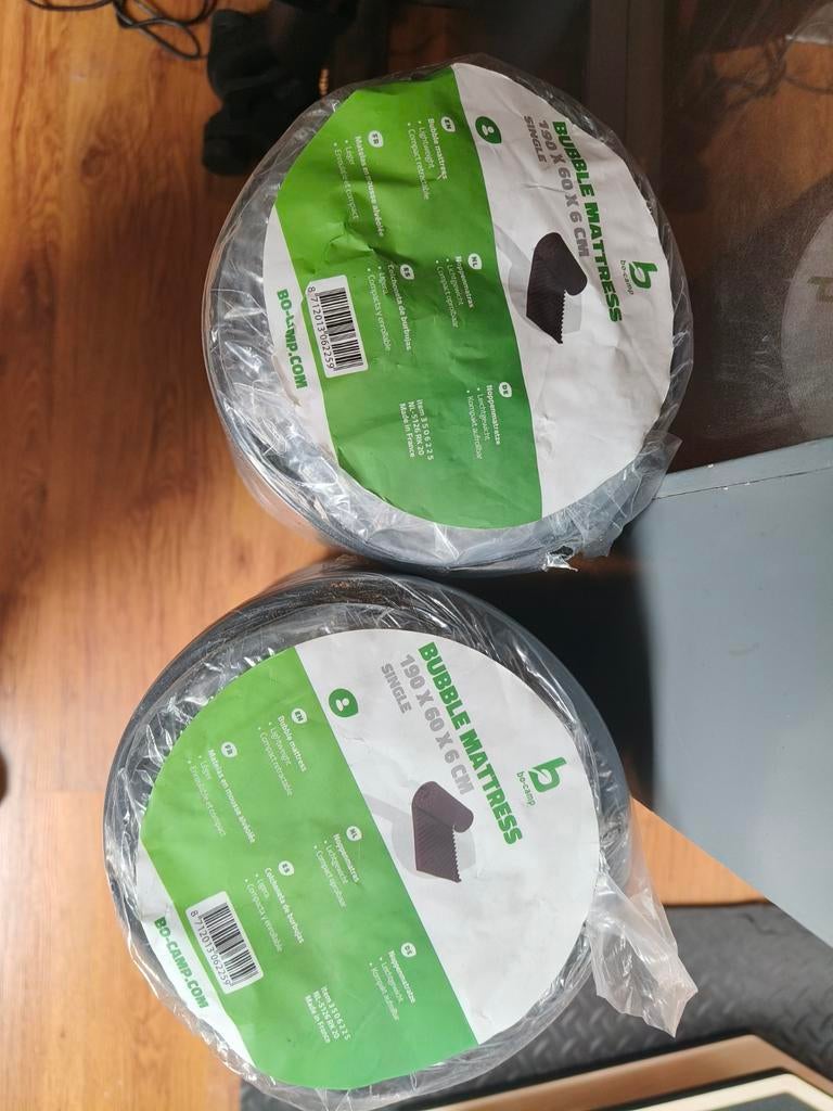 2x Bo-Camp noppenmatras 1-persoons slaapmat NIEUW, Ophalen, Nieuw, 1-persoons