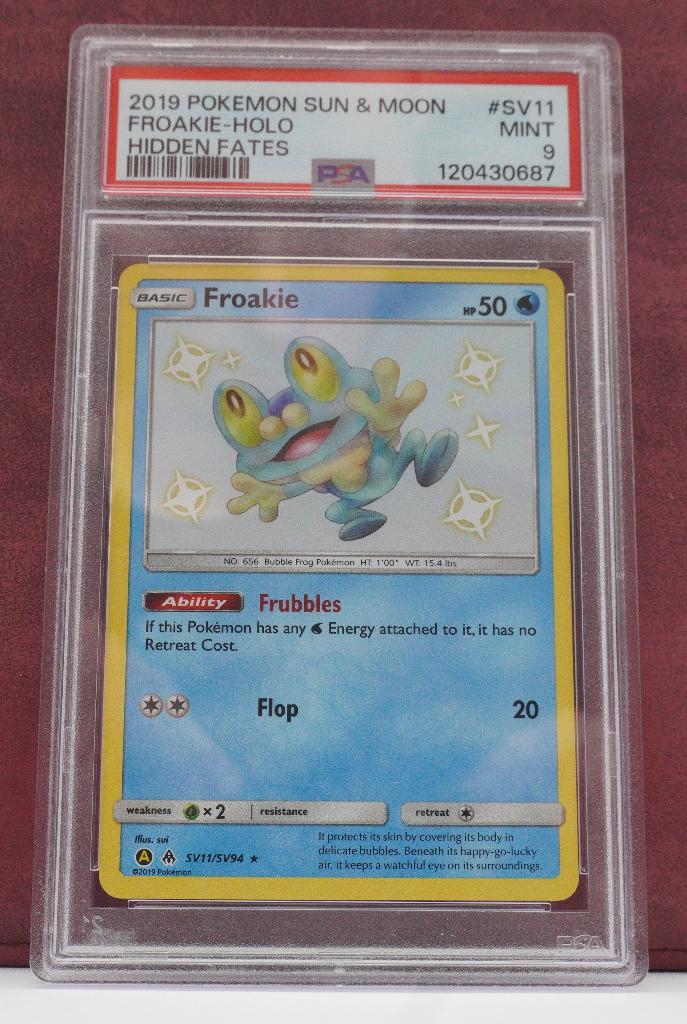 Froakie Baby Shiny SV11/SV94 PSA 9 Hidden Fates Pokémon, Verzenden, Nieuw, Losse kaart