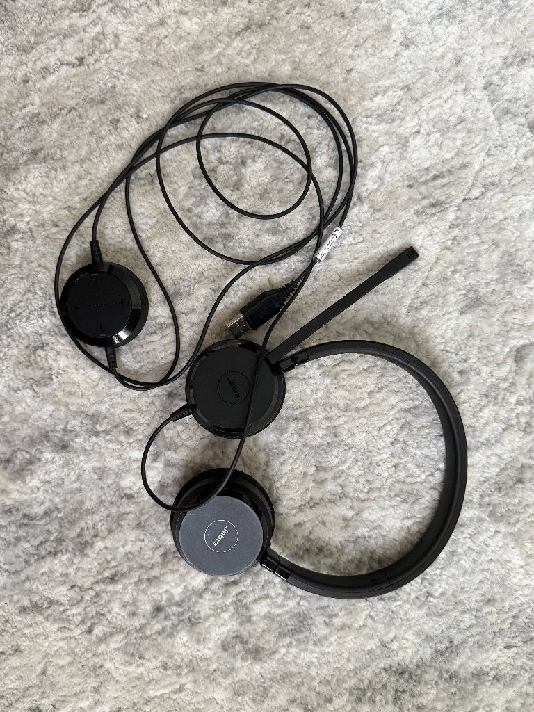 Jabra Evolve 20 Stereo USB Headset (HSC016) – Werkt perfect