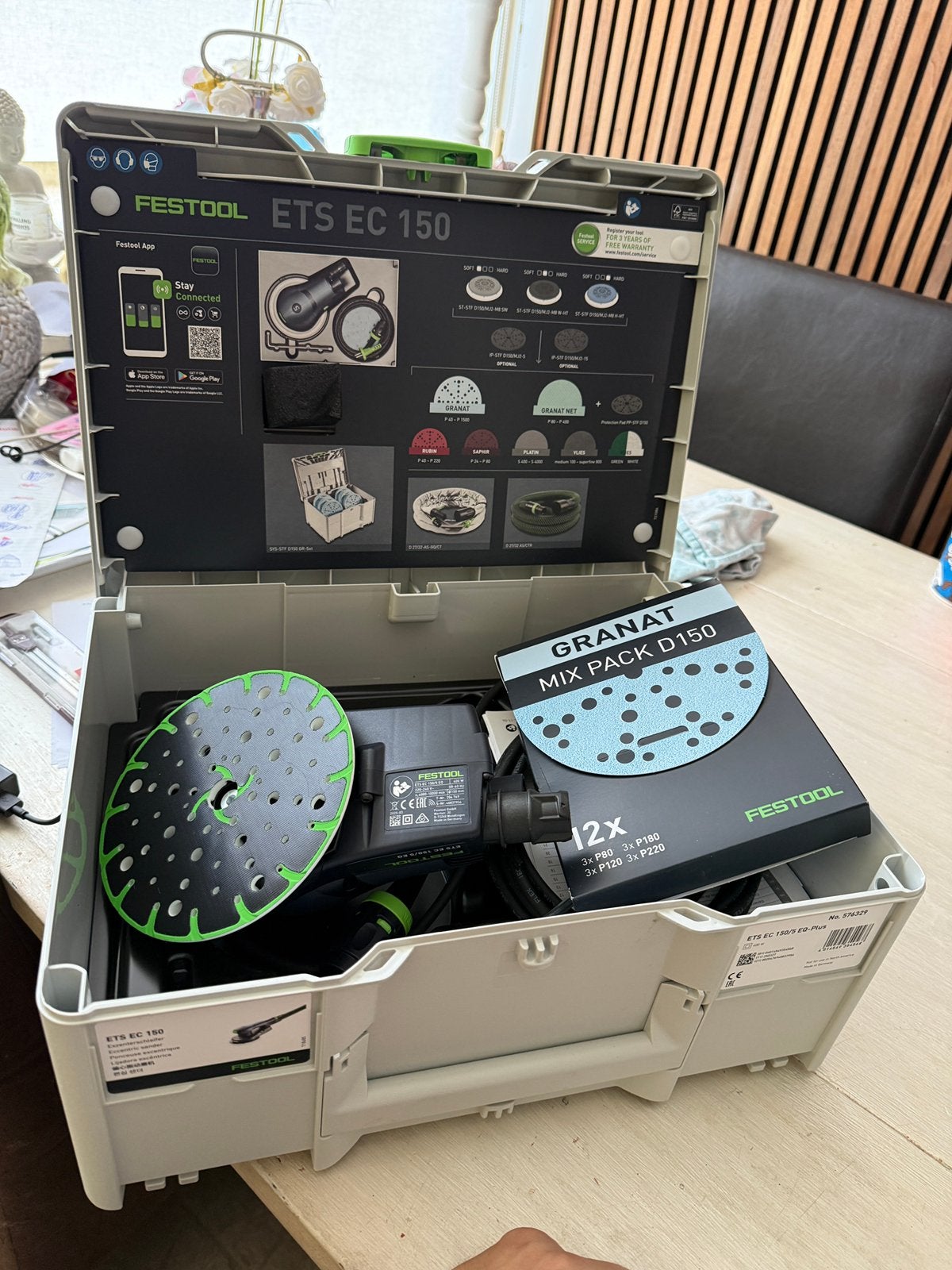 Festool ETS EC 150/5 EQ Excenterschuurmachine NIEUW, Ophalen, Nieuw, Minder dan 600 watt, Excentrische schuurmachine