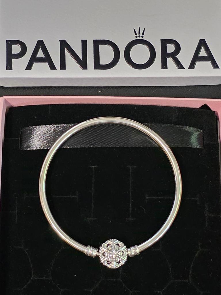 Pandora snowflake 925 sterling zilver armband maat 19/21, Ophalen of Verzenden, Nieuw, Zilver, Zilver
