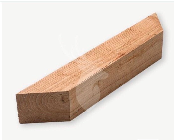 Douglas schoren 3 stuks - 70 cm, 45 graden 15x15, Doe-het-zelf en Verbouw, Ophalen, Nieuw, 50 mm of meer, Balk