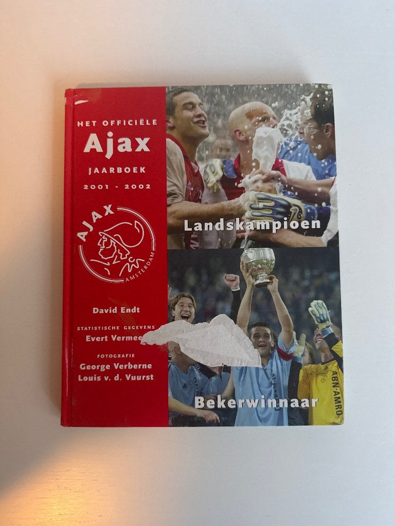 Jaarboek Ajax 2001-2002, Boeken, Gelezen, Verzenden, David Endt, Balsport