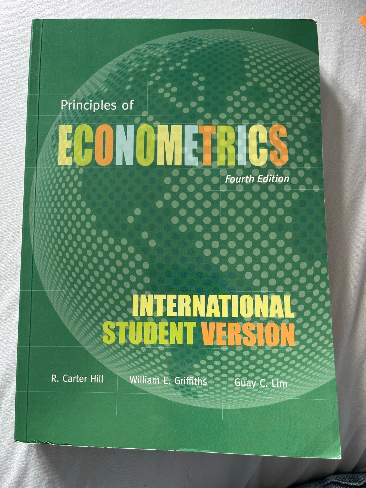 Principles of Econometrics 4e - International Student Versio, Boeken, Ophalen of Verzenden, Gamma, Zo goed als nieuw, WO