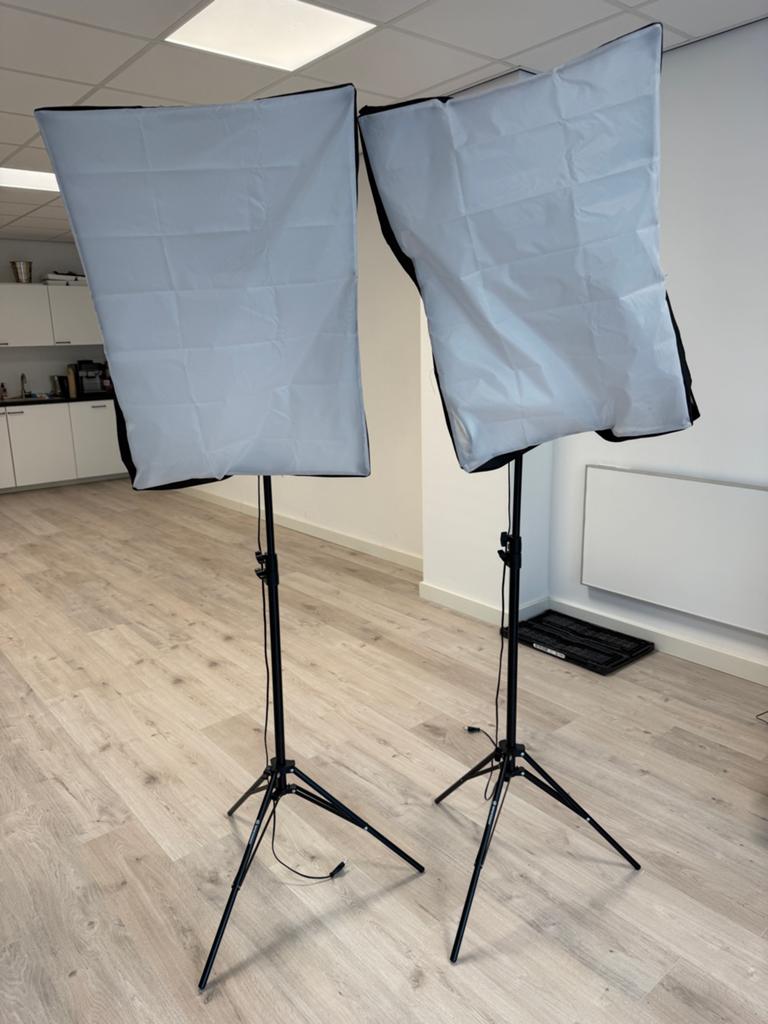 Bresser BR-2250 Daglicht Softbox Set (2x), Ophalen, Zo goed als nieuw, Lamp of Flitsset