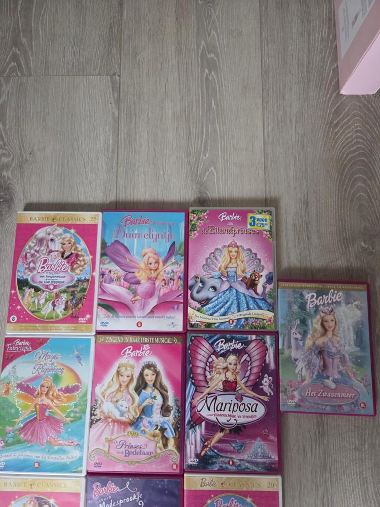 Barbie - 13x dvd, Alle leeftijden, Ophalen of Verzenden, Gebruikt