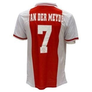 Andy van der Meijde gesigneerd AFC Ajax Retro Thuis Shirt, Verzamelen, Sportartikelen en Voetbal, Soccersignings.nl, Shirt, Ophalen of Verzenden