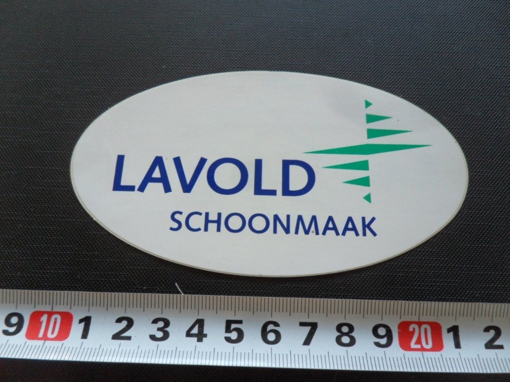 sticker LAVOLD schoonmaak, Ophalen, Zo goed als nieuw