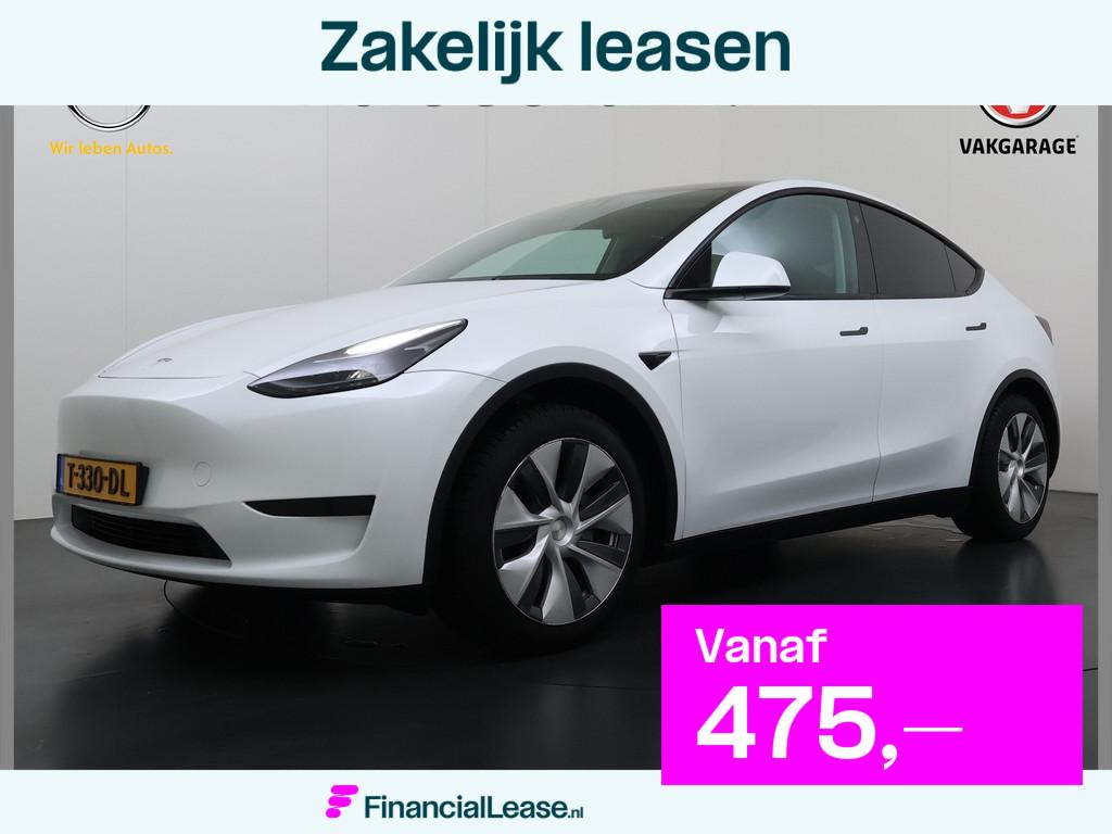 Tesla Model Y RWD 300PK LFP Accu SOH 92,5% Trekhaak Warmtepo, Automaat, Achterwielaandrijving, Gebruikt, Zwart
