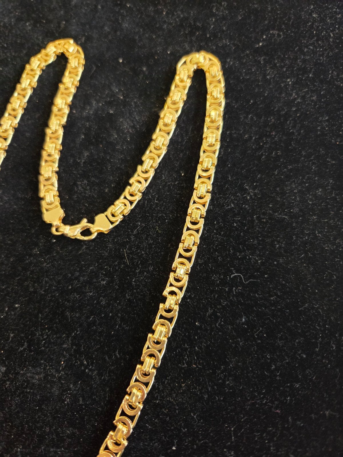 14 k gouden platte koningsketting 31,2 gram 60 cm, Ophalen of Verzenden, Nieuw, Goud, Goud